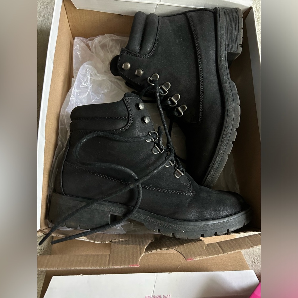 Black ankle boots